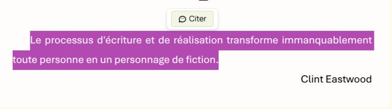 Version 1.9 : le carnet de citations